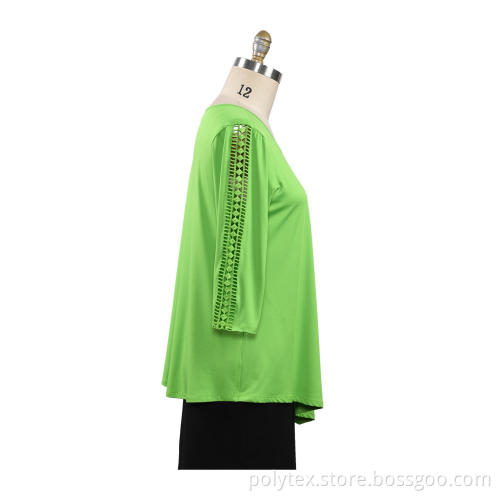 Solid Color Comfortable Casual Round Neck